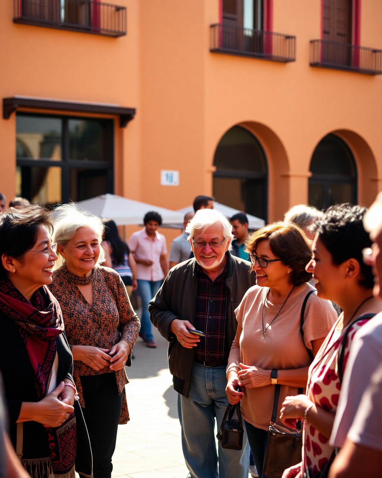 Vecinos de Campanillas reunidos